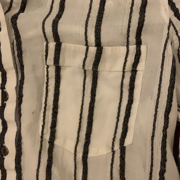 Lucky Brand Long Sleeve Striped Button Up - Picture 5 of 6